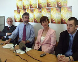 Francie Brolly, Gerry Adams, Caitríona Ruane and Daithí McKay